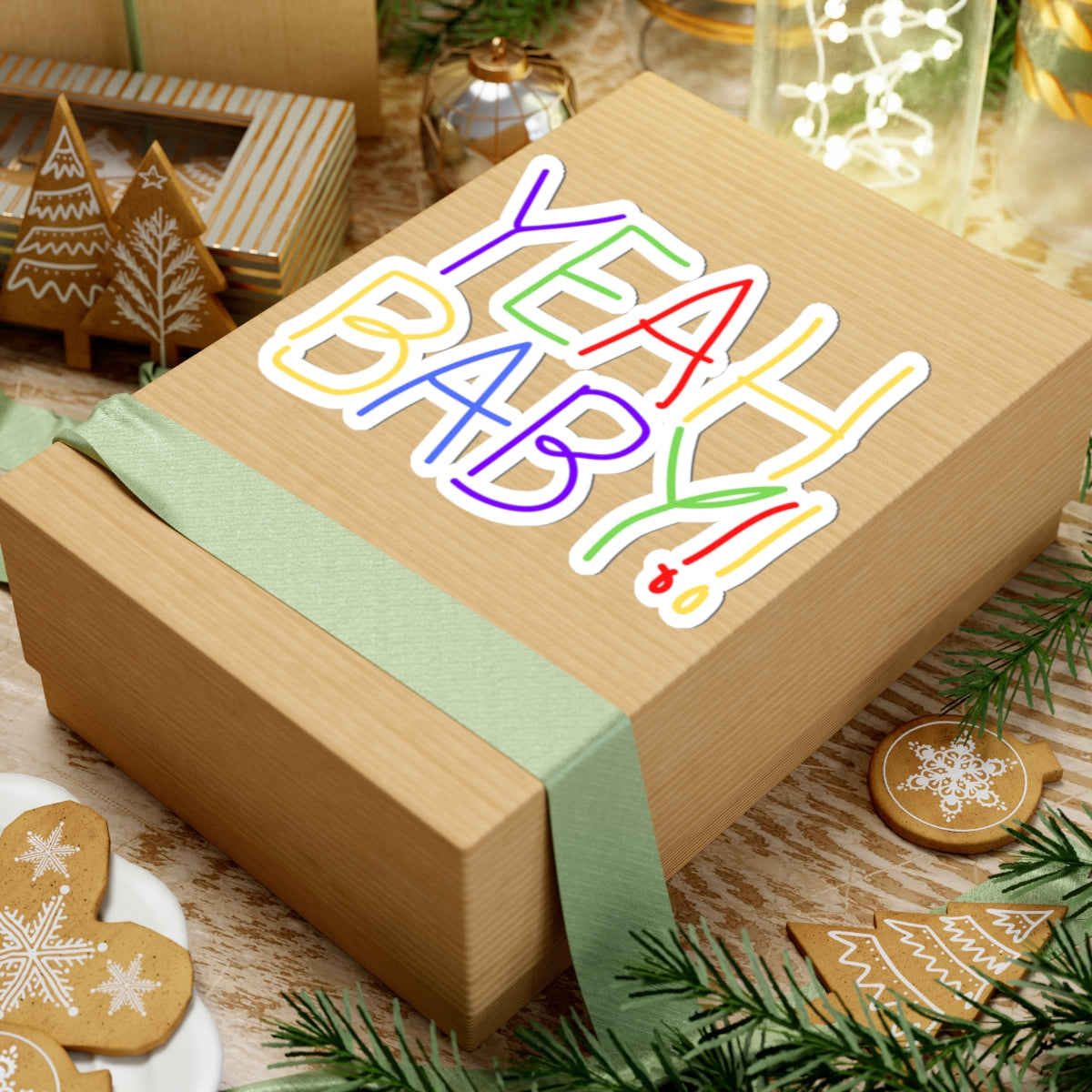 TMFS "Yeah Baby!!" Sticker - Fun Laptop & Decor Decals