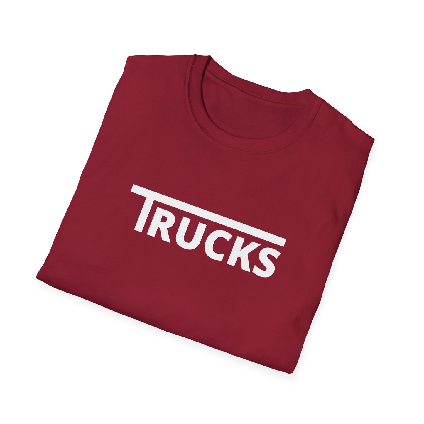 Trucks t shirt white print