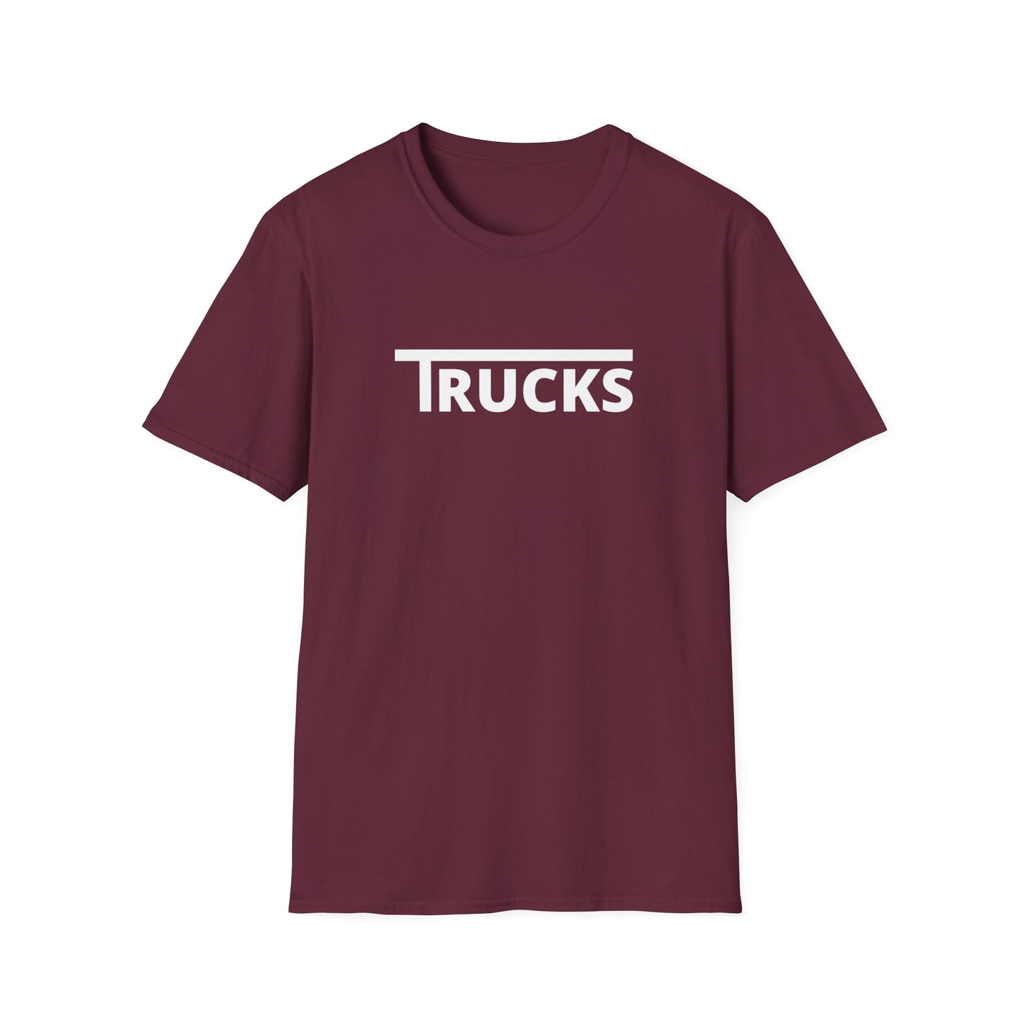 Trucks t shirt white print