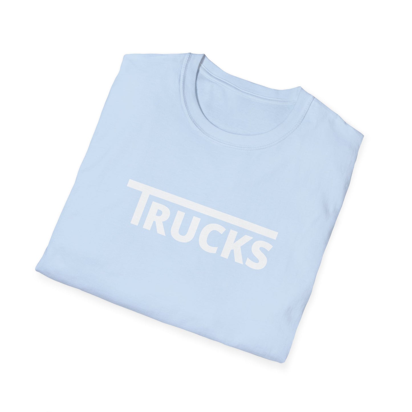 Trucks t shirt white print
