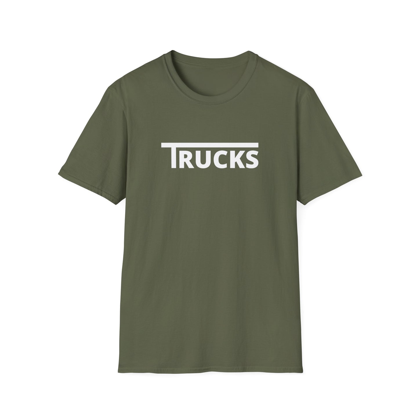 Trucks t shirt white print