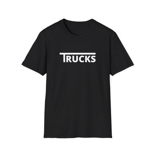 Trucks t shirt white print